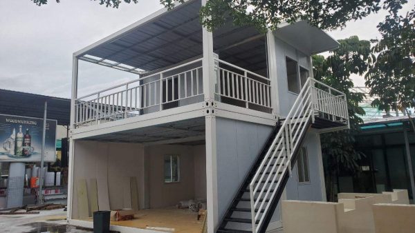 Two storey Modern modular homes with terrace-01