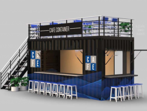 fast assembly prefabricated coffee shop