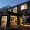 2-storey prefabricated shipping container villa with a terrace