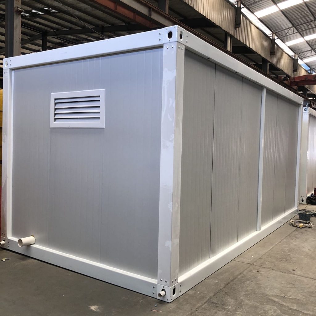 Are flat pack container houses fireproof