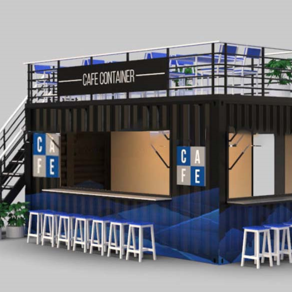 fast assembly prefabricated coffee shop