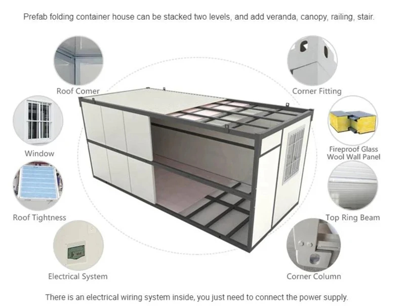 Folding prefab House Detail-01