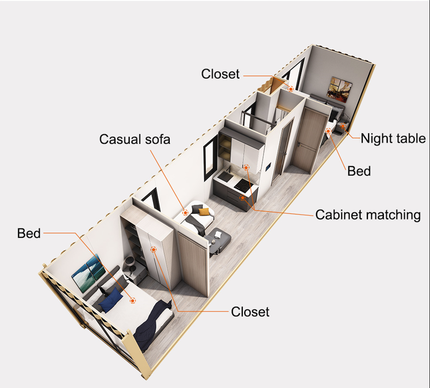 40 HC prefab shipping container house Detail-05