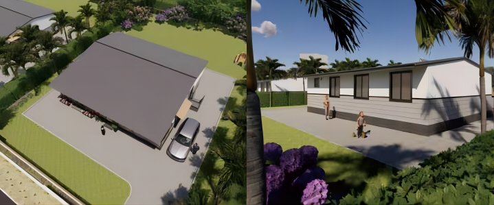 Four room modular villa-01