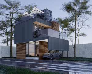 Three room modular home