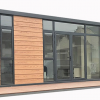 Wood grain prefab modular House