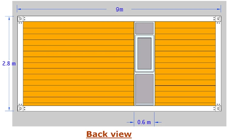 Wood grain prefab modular House design -03