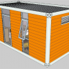 Wood grain prefab modular House design -04